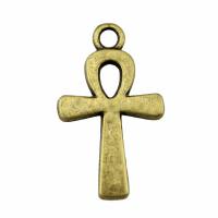 Tibetan Style Cross Pendants, plated, more colors for choice, 22x13mm, Sold By PC