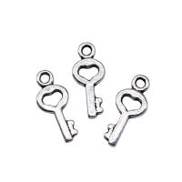 Zinc Alloy Key Pendants plated vintage & Unisex & hollow nickel lead & cadmium free Sold By PC