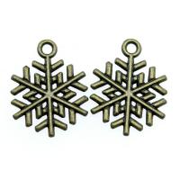 Zinc Alloy Pendants Snowflake plated vintage & Unisex nickel lead & cadmium free Sold By PC