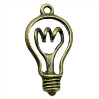 Zinc Alloy Pendants Light Bulb antique bronze color plated vintage & Unisex nickel lead & cadmium free Sold By PC