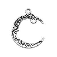 Zinc Alloy Pendant Component Moon plated vintage & 1/1 loop nickel lead & cadmium free Sold By PC