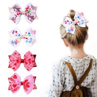 Children Hair Accessory, Cloth, Bowknot, handmade, different designs for choice, more colors for choice, 89mm, Sold By PC