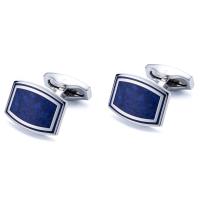 Cufflinks Brass silver color plated Hand-Painted Enamel Glaze & for man nickel lead & cadmium free Sold By Lot