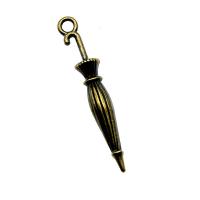 Zinc Alloy Pendants Umbrella plated 35mm Sold By PC