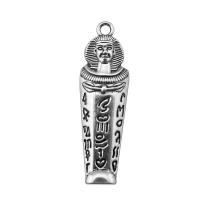 Zinc Alloy Pendants Egyptian Pharaoh antique silver color plated vintage & Unisex nickel lead & cadmium free Sold By PC