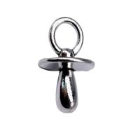 Zinc Alloy Pendants nipple of a feeding bottle shape antique silver color plated vintage & Unisex nickel lead & cadmium free Sold By PC