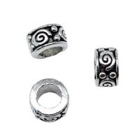 Zinc Alloy Jewelry Beads Donut antique silver color plated vintage & DIY nickel lead & cadmium free Sold By PC