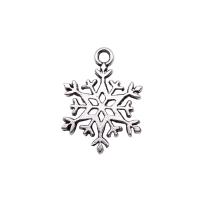 Zinc Alloy Pendants Snowflake antique silver color plated vintage & Unisex nickel lead & cadmium free Sold By PC