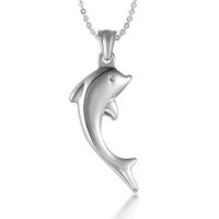 Titanium Steel Necklace Dolphin polished original color Sold By PC