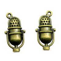 Zinc Alloy Pendants microphone plated vintage & Unisex nickel lead & cadmium free Sold By PC