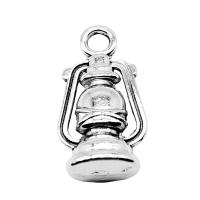Zinc Alloy Pendants Oil Lamp plated silver color Sold By PC