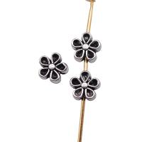Zinc Alloy Flower Beads plated silver color Sold By PC