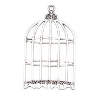 Zinc Alloy Pendants Cage plated silver color Sold By PC