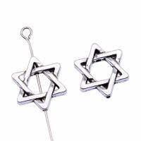 Zinc Alloy Jewelry Beads Hexagram antique silver color plated vintage & DIY nickel lead & cadmium free Sold By PC