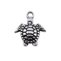 Zinc Alloy Animal Pendants Turtle antique silver color plated vintage & Unisex nickel lead & cadmium free Sold By PC