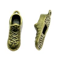 Zinc Alloy Pendants Shoes plated vintage & Unisex nickel lead & cadmium free Sold By PC