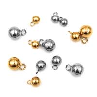 Stainless Steel Bail Beads 304 Stainless Steel Vacuum Plating DIY Sold By Bag
