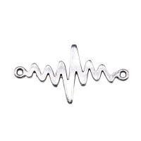 Zinc Alloy Connector Electrocardiographic plated silver color Sold By PC
