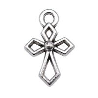 Zinc Alloy Cross Pendants plated silver color Sold By PC