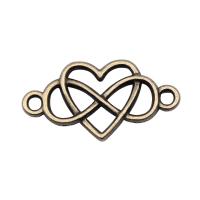 Heart Zinc Alloy Connector plated Sold By PC