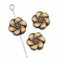 Zinc Alloy Flower Beads plated vintage & DIY nickel lead & cadmium free 10mm Sold By PC