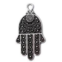 Zinc Alloy Hand Pendants antique silver color plated vintage & Unisex nickel lead & cadmium free Sold By PC