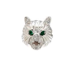 Cubic Zirconia Micro Pave Brass Beads Wolf plated DIY & micro pave cubic zirconia nickel lead & cadmium free Sold By PC