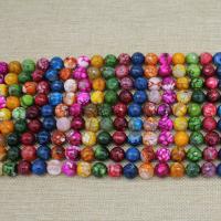 Natural Rainbow Agate Beads Round polished DIY mixed colors Sold Per 14.96 Inch Strand