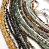 Perles de pierres précieuses mixtes, pierre gemme, Rond, DIY & différents matériaux pour le choix, plus de couleurs à choisir, 4mm, Environ 80PC/brin, Vendu par brin