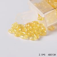 Transparent Glass Seed Beads Glass Beads Ellipse DIY & double-hole Sold By Box