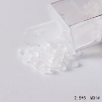 Frosted Glass Seed Beads Glass Beads Ellipse DIY & double-hole Sold By Box