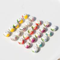 Nyomtatás Porcelán gyöngyök, Kerek, DIY, több színt a választás, 10mm, Által értékesített PC