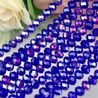 Rondelle-Krystal-Perler, Krystal, Abacus, du kan DIY & forskellig størrelse for valg, flere farver til valg, Solgt Per 14.96 inch Strand