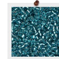 Perles de verre ligné argent, Seedbead, Rond, argenté, DIY, plus de couleurs à choisir, 4mm, 44sacsvalises/lot, Vendu par lot