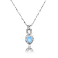 Luminated Necklace Zinc Alloy with Night-Light Stone wave chain & for woman Length 45 cm Sold By PC