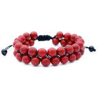Gemstone Woven Ball Bracelets Natural Stone Round fashion jewelry & Unisex 16mm Length Approx 7.48 Inch Sold By PC