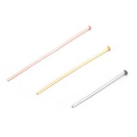 Stainless Steel Headpins 304 Stainless Steel Stick Galvanic plating DIY Sold By PC