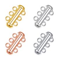 925 Sterling Silver Slide Lock Clasp, plated, DIY & different size for choice, Sold By PC