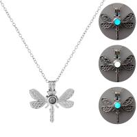 Luminated Necklace Zinc Alloy with Night-Light Stone cross chain & for woman mixed colors Length 60 cm Sold By PC