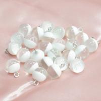 Resin Shank Button with Zinc Alloy white Sold By PC