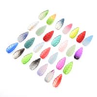 Plants Lampwork Pendants Leaf stoving varnish fashion jewelry & gradient color & DIY Sold By PC