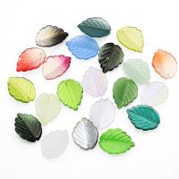Plants Lampwork Pendants Leaf stoving varnish fashion jewelry & gradient color & Unisex Sold By PC