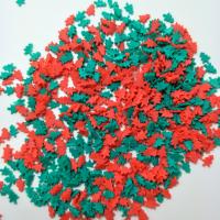 البوليمر كلاي النتائج, شجرة الميلاد, المزيد من الألوان للاختيار, 5x1mm, تباع بواسطة حقيبة