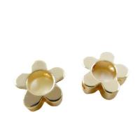 Hollow Brass Beads DIY golden nickel lead & cadmium free Sold By PC