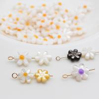 Naturlig Freshwater Shell Perler, Flower, Carved, du kan DIY & forskellige stilarter for valg, flere farver til valg, Solgt af PC