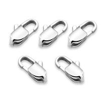 Stainless Steel Lobster Claw Clasp, 304 Stainless Steel, Square, Vacuum Ion Plating, DIY & different size for choice, original color, 20PCs/Bag, Sold By Bag