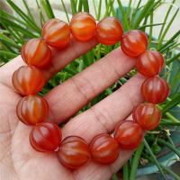 Red Agate Bracelets Carved for woman red 3-10mm Length Approx 19 cm Sold By PC