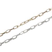 Iron Jewelry Chain plated DIY & oval chain nickel lead & cadmium free 6mm Approx Sold By Strand