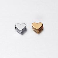 Zinc Alloy Heart Beads plated DIY nickel lead & cadmium free Approx Sold By Bag