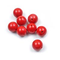 Cinnabar Beads Round polished DIY red Approx Sold By Bag